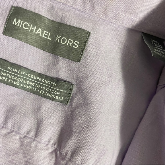 MICHAEL KORS SLIM FIT COTTON LONG SLEEVE - Picture 3 of 6